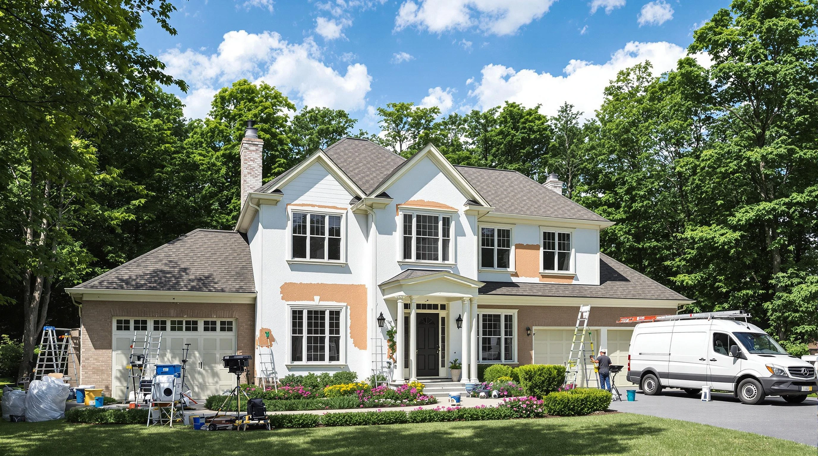 Eastlake House Painters painting crew working in Mentor, OH